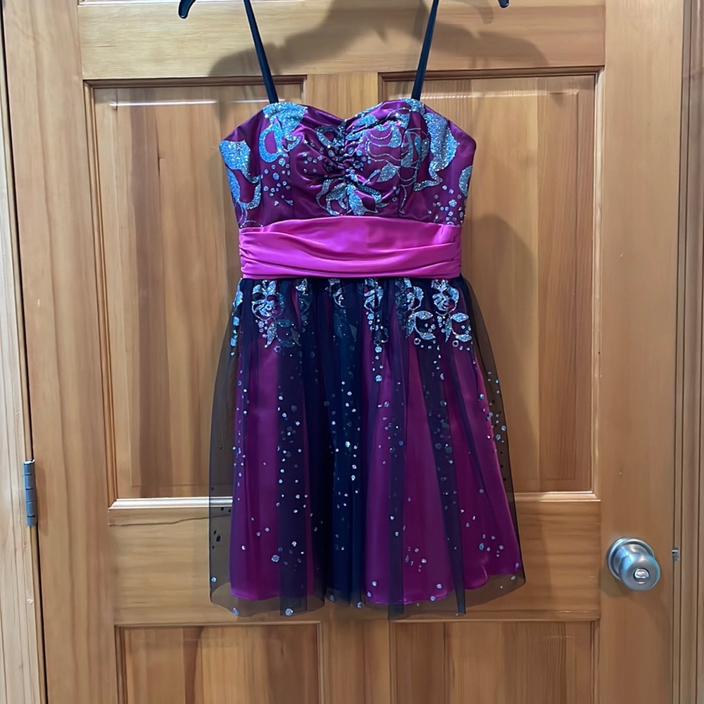 Sparkly pink homecoming dress